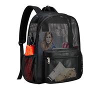 Mesh Bookbag See Through Semi-Transparent Clear Mesh College Student