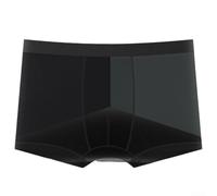 Mesh Breathable Men's Underwear Boxers Ultrathin See Through Trunks Designed for Active Wear (2XL Black)
