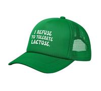 Mesh Cap,I Refuse to Tolerate Lactose Sun Visor Hat Unisex,Daily Baseball Hats for Outdoor Activities Travel
