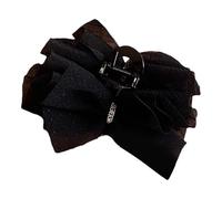 Mesh Chiffon Hair Center, Large Chiffon Clip,Large Grip Grip and Breathless Hairdressing Claw in or Black - Mesh Hair Styling Tools for Women