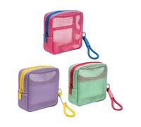 Mesh Cosmetic Bag 3 Pieces Digital Accessories Organizer