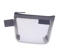 Mesh Cosmetic Bag Mesh Make Up Bag Storage Bag Square Mesh Travel Organiser Travel Cosmetic Bag Wash Bag Mini Mesh Cosmetic Bags Card Bag, gray, see description