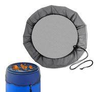 Mesh Cover For Rain Barrels, Water Butt Mesh Cover, Rain Water Collection Bucket Netting With Drawstring, Water Butt Net Anti Leaves Falling For For Home Outdoor Garden Water Catchment Bucket