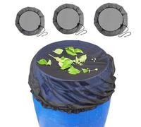 Mesh Cover for Rain Barrels with Drawstring,Water Collection Buckets Cover Rain Collection Barrels Netting Screen to Keep Leaves and Debris Out,Water Collection Buckets Cover Rain Barrel Accessory