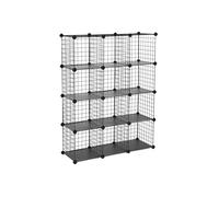 Mesh Cubes Storage Organiser, Black