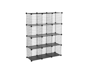 Mesh Cubes Storage Organiser, Black