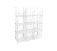 Mesh Cubes Storage Organiser, White