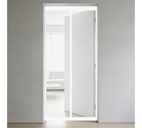 Mesh Curtain 60 x 100 cm Keeps Bugs Out, Lets Fresh Air in, No Gap, Snap Shut Automatically, Hands Free Bug Mesh Curtain for Patio Doors Balcony Bedroom, White