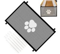 Mesh Dog Gate Folding Wide Pet Fence Net Indoor Safety Enclosure | Retractable Pet Barrier Play Rest Indoor Safety Stairs Doorways Corridors Kitchen Stairways Hallway House Stairs