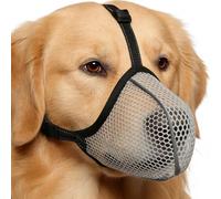 Mesh Dog Muzzle - Anti-Bark, Adjustable, Breathable Mouth Guard for Dogs for Care and Training | For Walks, Veterinary Visits, Small, Medium &