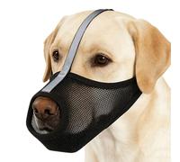 Mesh Dog Muzzle, Reflective Mesh Mouth Guard, Medium Dog Muzzle, For Against Eating Waste, Barking, Licking And