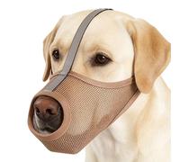 Mesh Dog Muzzle - Reflective Mesh Mouth Guard, Muzzle for Dogs, for Prevention Against Eating Waste, Barking, Licking and