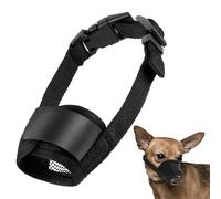 Mesh Dog Muzzles for Small Dogs Breathable Nylon Muzzle for Small Medium Sized and Short Snout Dogs Puppy Muzzle Prevents Biting Adjustable Dog Mouth Cover (S)