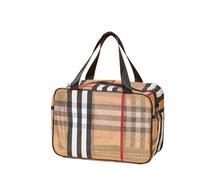 Mesh Double-Layer Cosmetic Bag, PVC Large-Capacity Toiletry Bag, Multi-Functional Travel Waterproof Storage Bag, Large, Medium and Small(L)