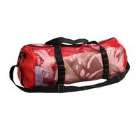 Mesh Duffle Bag, Cylindrical Mesh Capital Bag with Adjustable Strap, Gym Large Capacity, Multifunctional Diving Equipment Inner Hook for Fitness, Travel, Camp