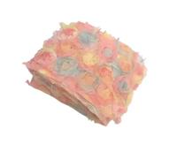 Mesh Embroidery Three-Dimensional Rose Fabric