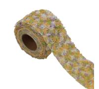 Mesh Embroidery Three-Dimensional Rose Fabric