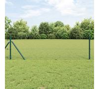 Mesh Fence Roll Grey 50 x 0.6 m Steel PVC 13mm Mesh Durable Garden Barrier Safe