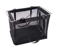 Mesh Filter Basket Integrated into Portable Picnic Bag for IGT Unit Lightweight Foldable Design Reinforced Seams and Shoulder Carry Functionality