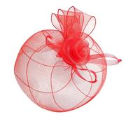 Mesh Flower Hairband Headpiece For Women With Secure Hair Clip And Bendable Band TeaParty Event Head Accessory Women Fascinator Hat With Hair Clip