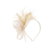 Mesh Flower Headband Elegant High Skull Hairband 1920s Feathered Hairhoop For Women Cocktails Party Hair