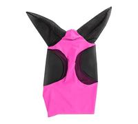Mesh Fly Mask Hood Breathable Horse Face Ear Protection Meshed Cover Riding Equestrian Equipment for Horse(Red)