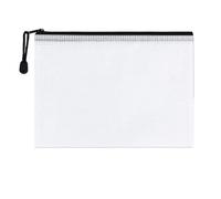 Mesh Folders 4PCS Stationery Storage Folder File Mesh Zipper Pouch A3 A4 A5 A6 Document Zip Folders Office Supplies Makeup Bags(1PC-A3)