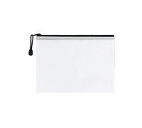 Mesh Folders 4PCS Stationery Storage Folder File Mesh Zipper Pouch A3 A4 A5 A6 Document Zip Folders Office Supplies Makeup Bags(1PC-A5)