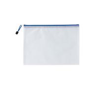 Mesh Folders A3/A4/A5 Mesh Zipper Pouch Document Bag Waterproof Zip File Folders Office Supplies Pencil Case 1 PC Cosmetic Makeup Bags(White,A5(24CMX17CM)-3PCS)