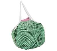 Mesh Food Bags - Reusable Cotton Shopping Bags Mesh Tote | Portable Long Handle Large Capacity Shoulder Tote Storage | Foldable Stretchy Product Organiser for Plant-based, Green, see description, See