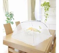 Mesh Food Cover Tent Umbrella, Fine Net Food Umbrella, Pop Up Mesh Food Cover Dome, Cake Fruit Cover Food Umbrellas Domes, Reusable and Collap-sible, for Outdoors Parties Picnics BBQs