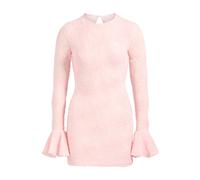 Mesh Frill Mini Dress - female - ROTATE Birger Christensen - Party Dresses - Pink - S - Dresses S