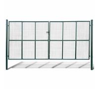 vidaXL Mesh Garden Gate - Outdoor Patio Fencing Barrier - 415 x 225 cm