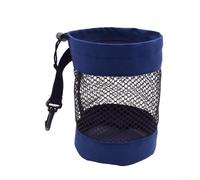 Mesh Golf Ball Storage Bag Portable Net Pouch for Tennis Badminton Balls Easy for access Drawstring Lightweight Sports Organizer(Navy Blue)