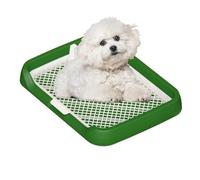 Mesh Grids Toilet, Pee Pad Flat Potty Tray for Dogs with Mesh Grids, Easy Cleaning Pet Potty Supplies with Removable Column, Simple Setup Pee Holder for Dogs, Puppies, Pets