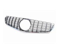 Mesh Grill Replacement Parts For merc&edes For Be&nz E Class CO&UP&E W207 C207 For AM&G 2009-2013 GT R Style Car Front Grill Grille Upper Replacement Bumper Hood Mesh(Silver)