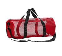 Mesh Gym Bag | Comfortable Strap Cylindrical Mesh Duffle | Large Capacity Snorkel Gear Organizer | Breathable Design Beach Storage Sack | Multipurpose Travel Bag for Swimming, Diving, Snorkeling, Camp
