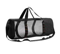 Mesh Gym Bag | Comfortable Strap Cylindrical Mesh Duffle | Large Capacity Snorkel Gear Organizer | Breathable Design Beach Storage Sack | Multipurpose Travel Bag for Swimming, Diving, Snorkeling, Camp