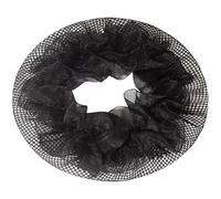 Mesh Hair Net 20pcs Elastic Cloth Bun Covers for Women | Black, Lightweight Stretchable Design, for Night Hair-up Routine, Nurse and Skater Use, Chignon Styling