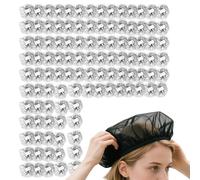 Mesh Hair Net Bundle - 100 Pieces Elastic Hair Net Comfortable Fit | Food Service Nets Industrial Home Restaurant Fáb