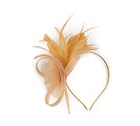 Mesh Hairband For Female 1920s Tulle Feathered Hairhoop Elegant Evening Dress Headband Party Accessory Cosplay Hairhoop