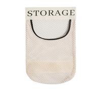 Mesh Hang Storage Bag - Durable Large Capacity Net Dispenser, Abrasion Resistant Material | Convenient Shore Storage Netting Bag Holder for Kitchen, Living Room, Bedroom Organization