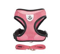 Mesh Harness Adjustable Dog Harness Soft Mesh Vest Dog Leash Chest Belts,Pink Professional Process