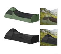 Mesh Hiking Tent with Large Head Space Easy Access Camping Tent for Comfortable Rest (Black)