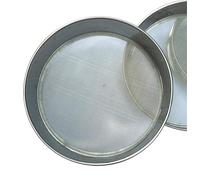 Mesh Lab Sieve, Stainless Steel Fine Mesh Sample Test Sieve for Grains and Flour, 20cm Diameter, 12-200 Mesh(150 mesh)