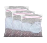 Mesh Laundry Bags, 30-50cm Multi-size Durable Washing Bags for Laundry, Reusable Zippered laundry bags for washing machine for Delicates, Underwear, Bra, Baby Clothes, Hosiery (3 Pcs)