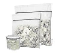 Mesh Laundry Bags for Delicates, Travel Storage Organize Bags,Clothing Washing Bags for Underwear, Lingerie, Bra, Blouse, Stocking, Socks, Jacket, Coat, Blanket, Shoes,Extra Strong(Bra+M+L)