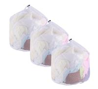 Mesh Laundry Bags for Washing Machine, 3 Pack, 30cm x 40cm, Durable Net Laundry Bags with Drawstring for Delicates, Socks, Baby Clothes, Reusable Washing Nets for Laundry