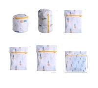 Mesh Laundry Bags, Mesh Laundry Bag 6 Pcs For Shoes Washing Machine Travel Storage With Zips(Green)