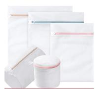 Mesh Laundry Bags, Mesh Laundry Bags With Zipper For Delicates And A4 Documents Pack of 4 Multiple Sizes(5 Different Sizes)